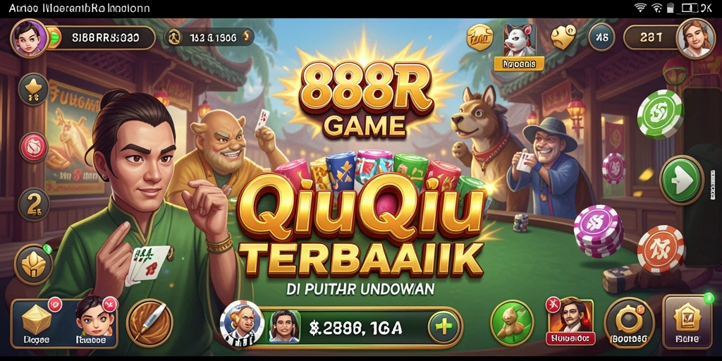 Tampilan gameplay QiuQiu yang mendebarkan di 888R.