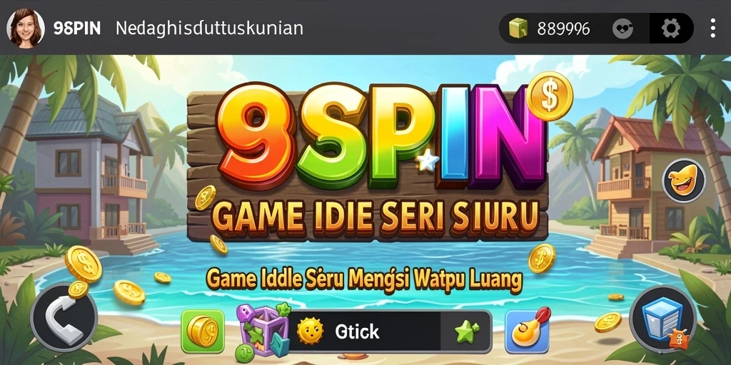 Tampilan gameplay 98SPIN dengan putaran yang menarik dan beragam item.
