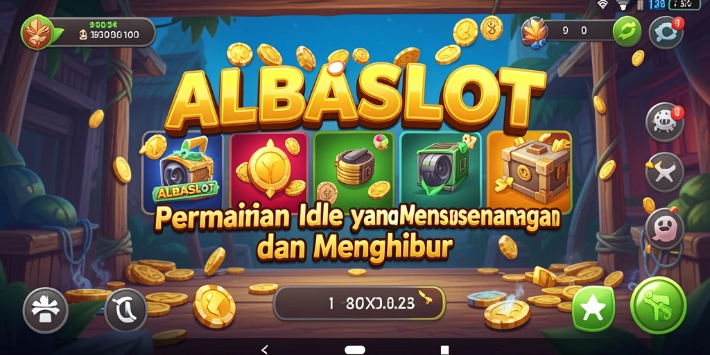 Screenshot ALBASLOT menampilkan aksi seru dari gameplay Idle yang mengasyikkan.