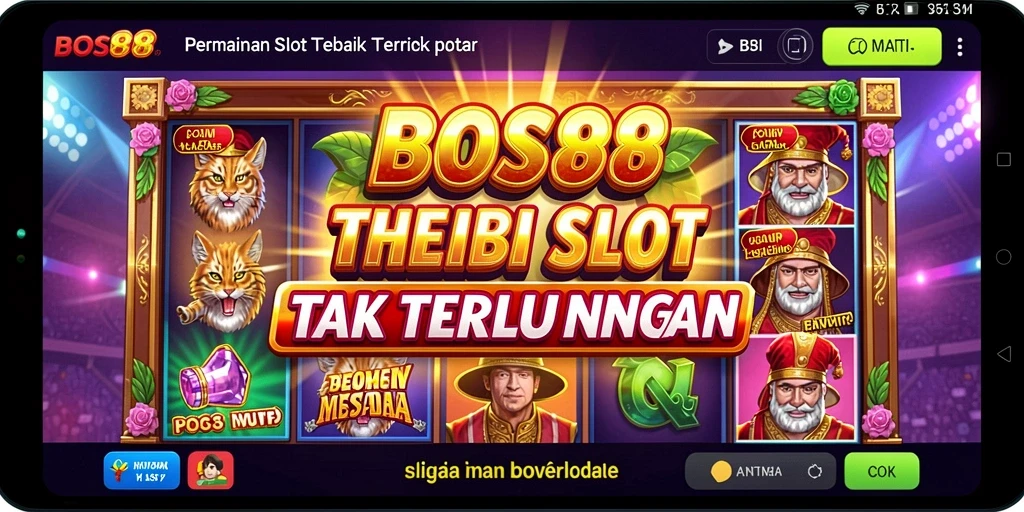 Tampilan menarik saat memainkan gameplay Slot di BOS88.