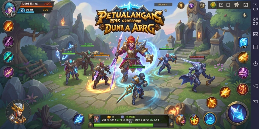 Screenshot gameplay DEWI11 yang menampilkan aksi seru dan pertarungan epik.