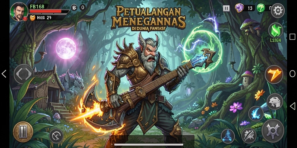 Tampilan gameplay fantastis dari FB168 dengan pemandangan menakjubkan.