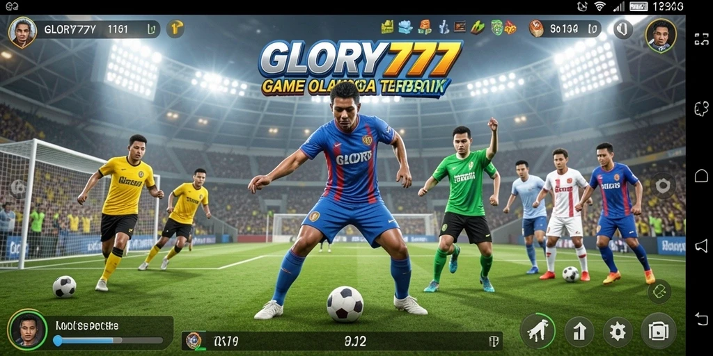 Tampilan gameplay olahraga yang menarik dari GLORY777.
