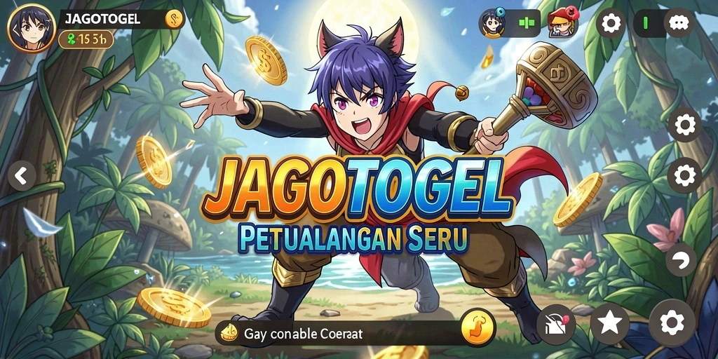 Tampilan gameplay seru dari JAGOTOGEL yang menampilkan karakter anime...