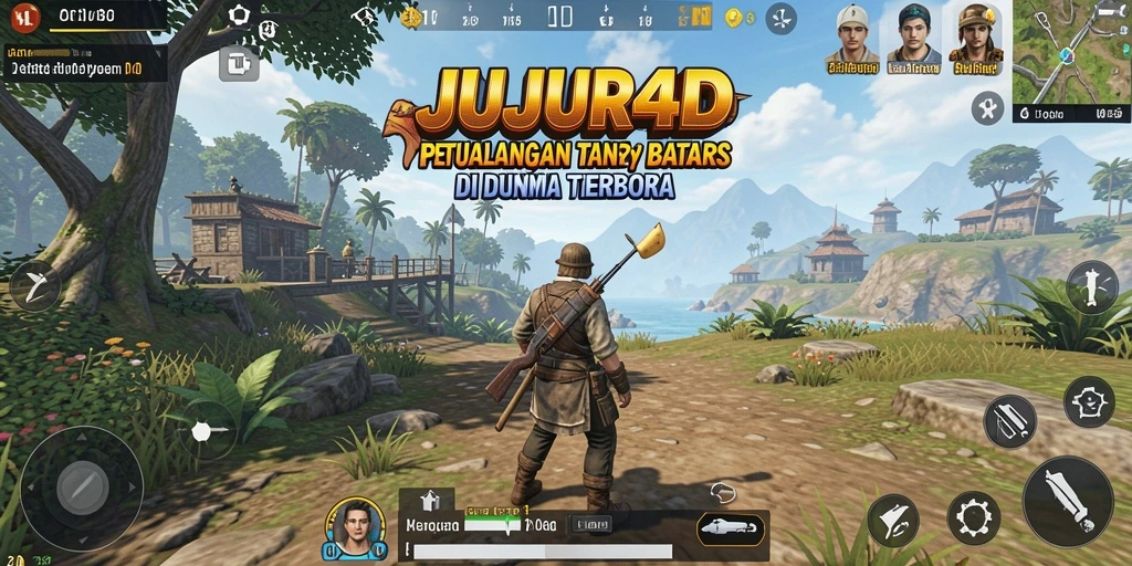 Gameplay JUJUR4D yang menampilkan eksplorasi dunia terbuka yang luas.