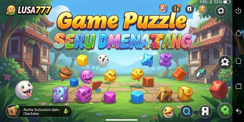 Tampilan gameplay menantang dari LUSA777 dengan teka-teki menarik.