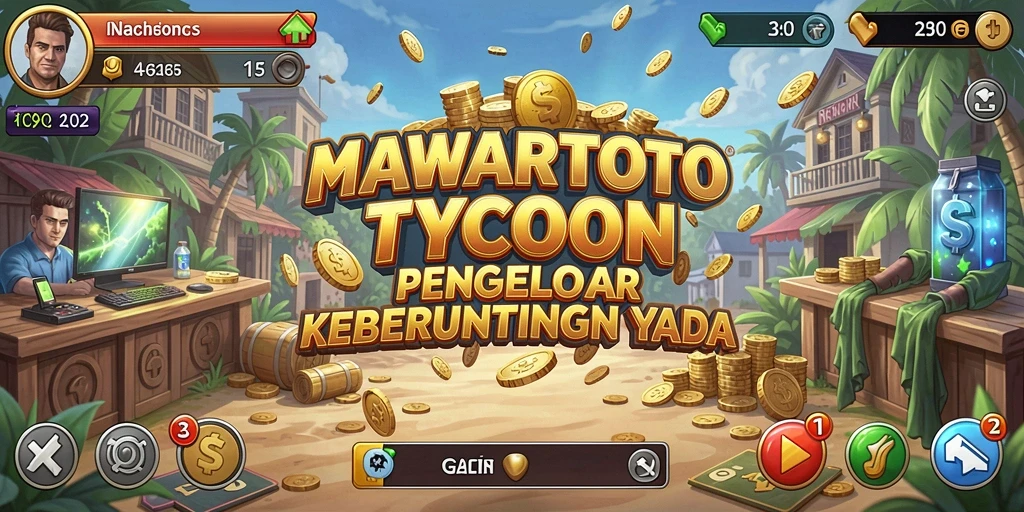 Tampilan gameplay MAWARTOTO yang menarik dan seru dengan elemen Tycoon.