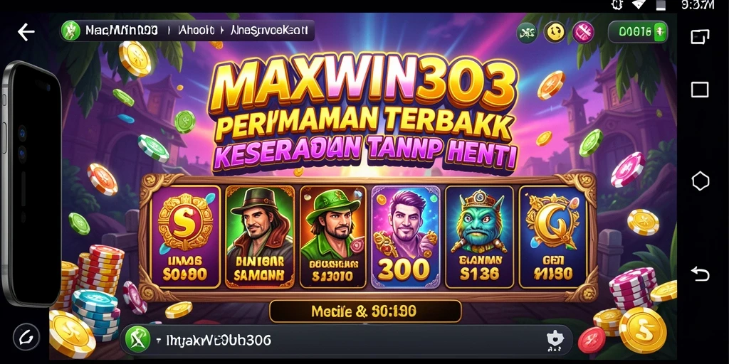 Screenshot gameplay MAXWIN303 yang menampilkan keseruan bermain slot.