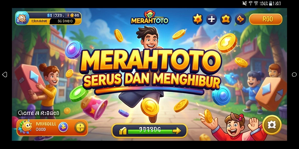 Tampilan gameplay seru dan penuh tantangan di MERAHTOTO.