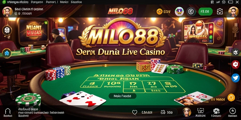 Tampilan permainan menarik di MILO88 Live Casino.