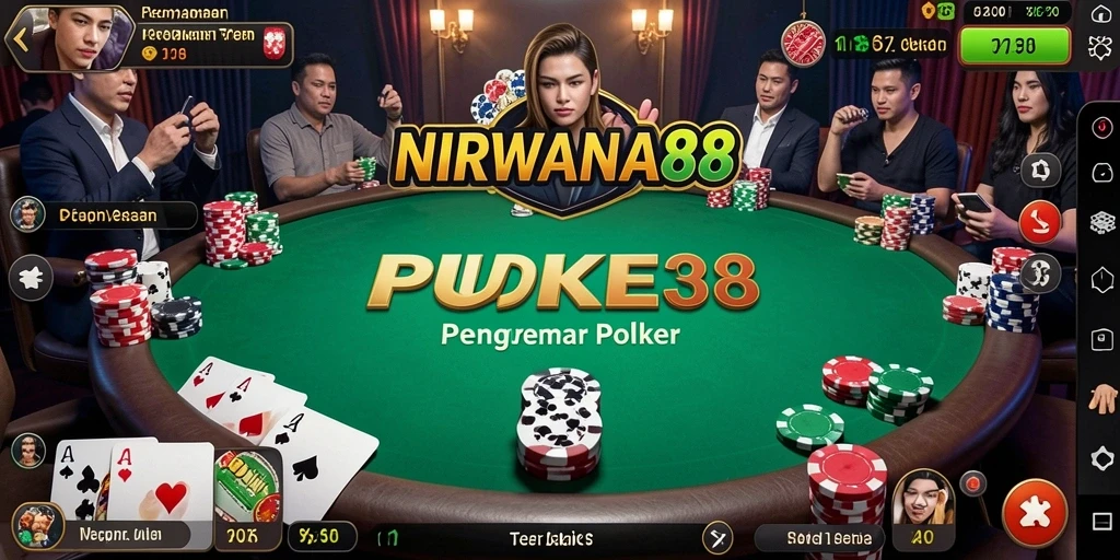 Tampilan screenshot NIRWANA88 dengan gameplay poker yang seru.