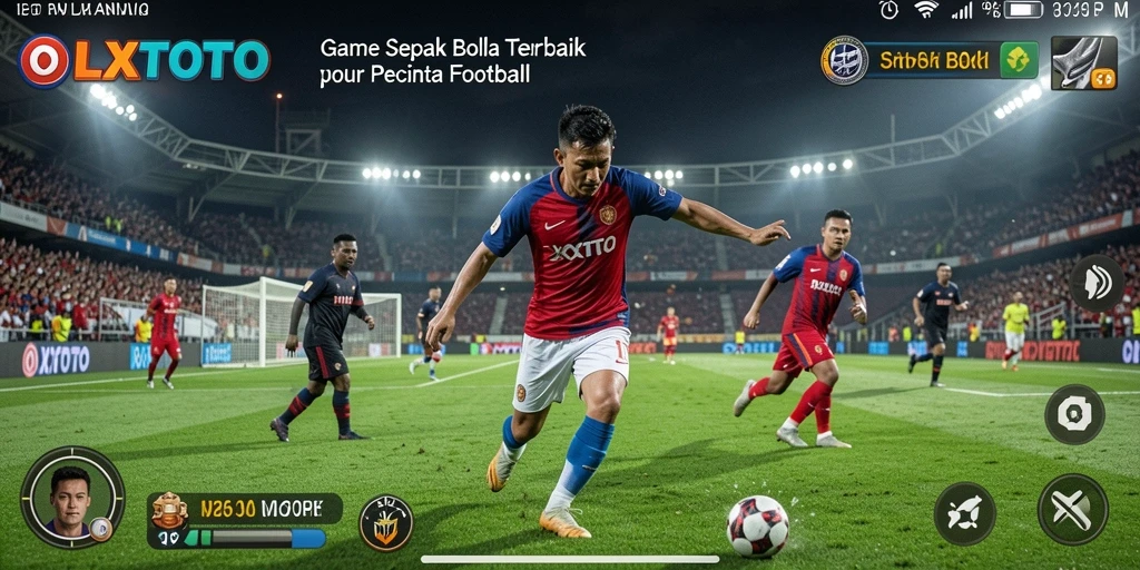 Gameplay menarik di OLXTOTO dengan serangan dan pertahanan sepak bola.