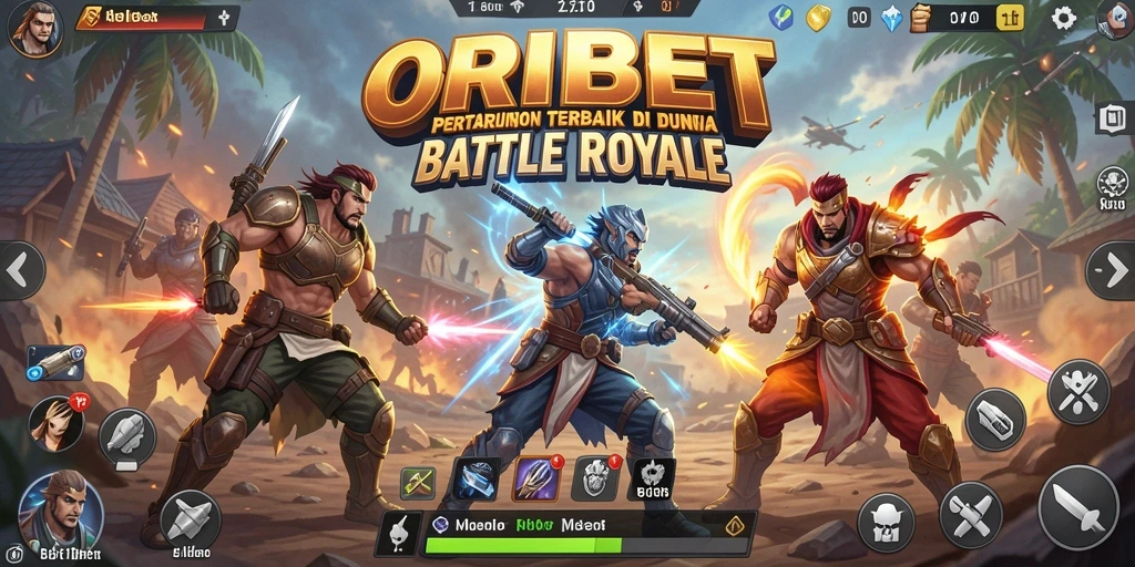 Gameplay seru dalam pertempuran Battle Royale ORIBET.