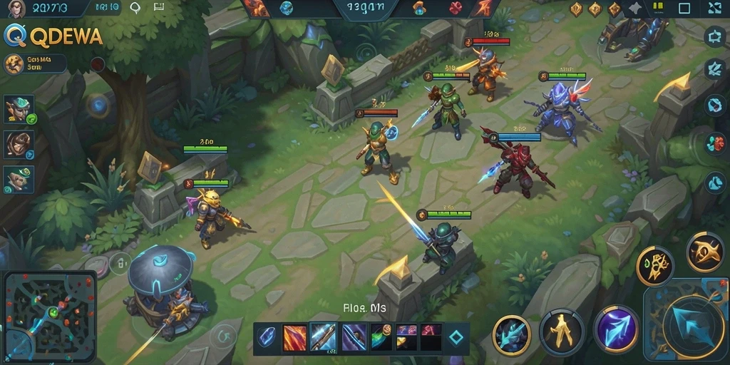 Screenshot gameplay seru di QQDEWA dengan aksi tim yang mendebarkan.