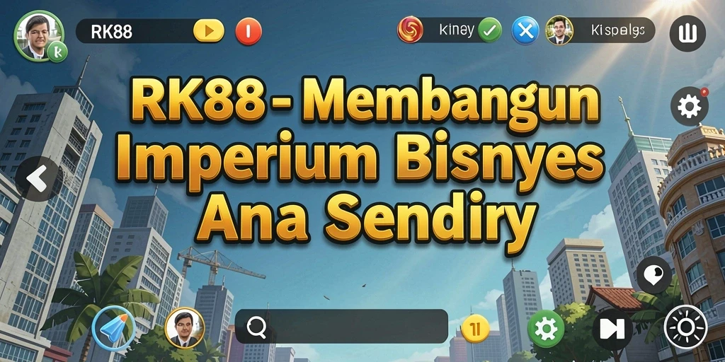 Tampilan gameplay RK88 yang menampilkan strategi bisnis yang menarik.