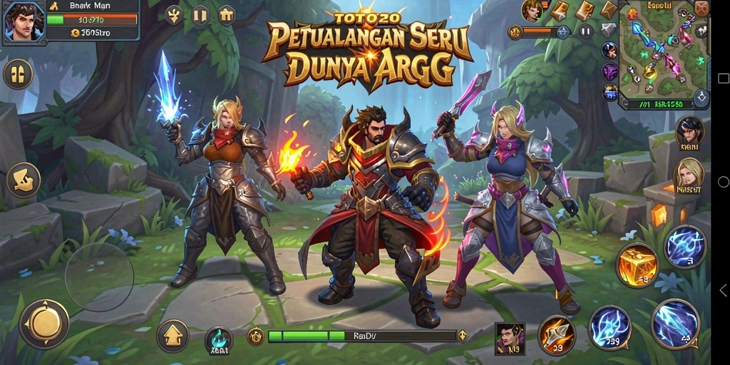 Screenshot menampilkan aksi seru dalam permainan ARPG TOTO20.