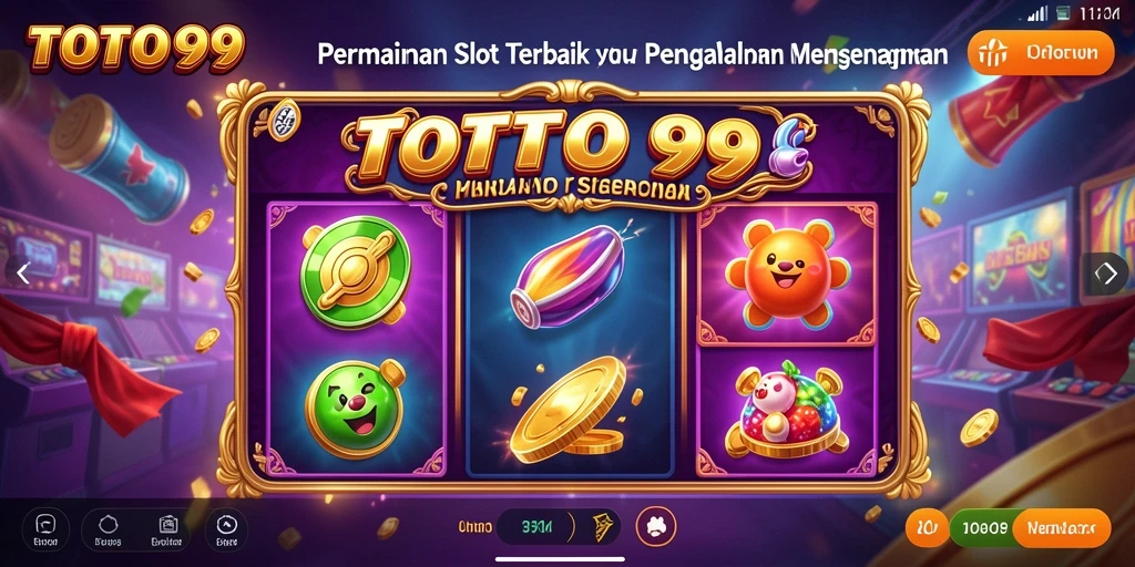 Screenshot menunjukkan momen seru gameplay Slot TOTO99.